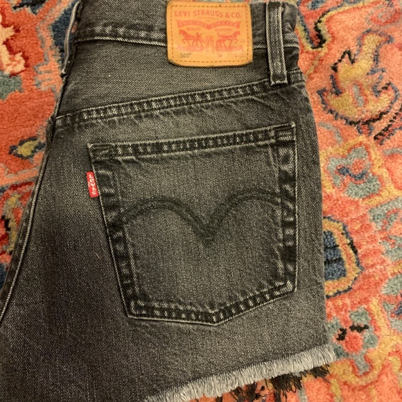 Levi's Pants - Black Levi’s button fly shorts